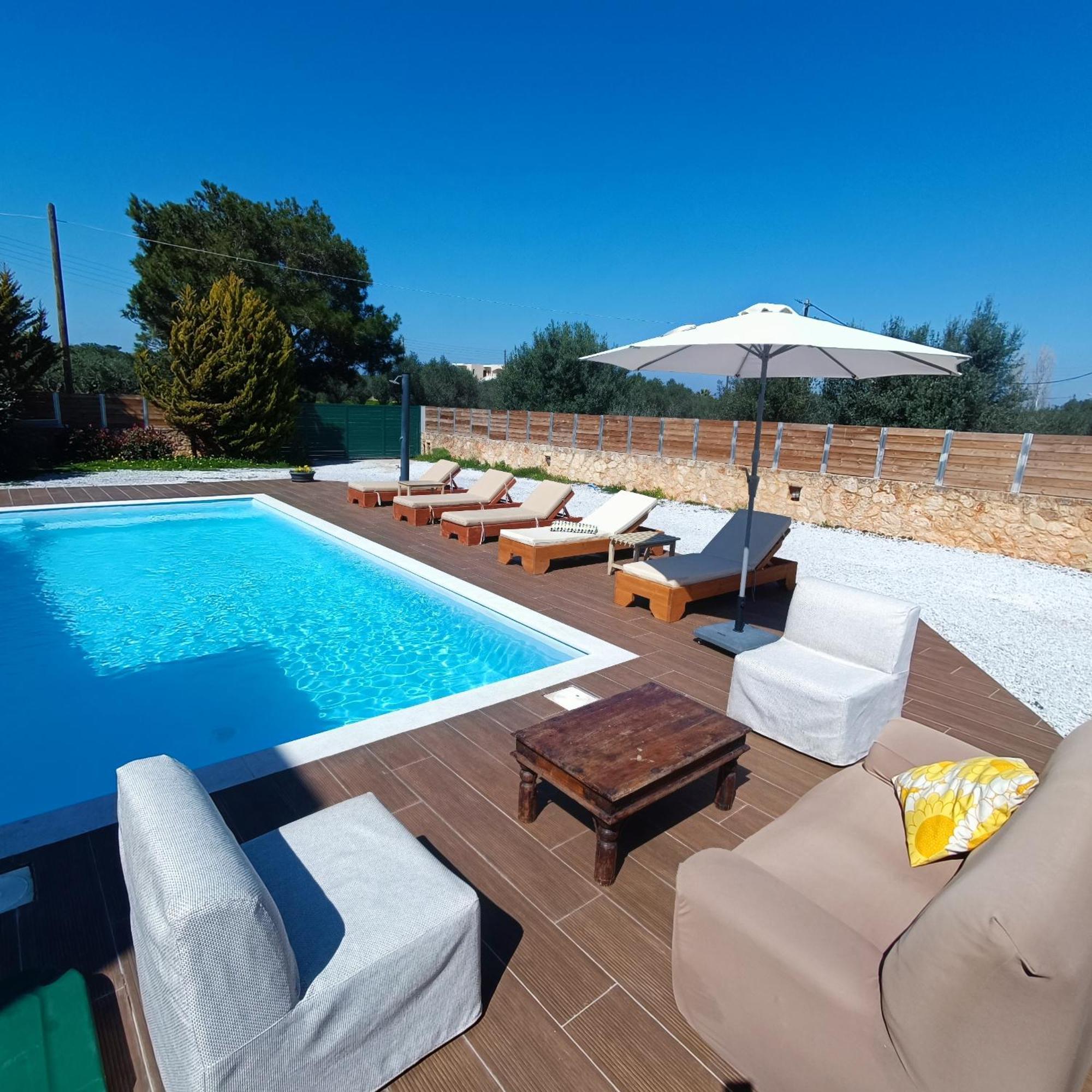 Drosoula Villa 3Bdr Private Swimming Pool Chorafakia Екстериор снимка